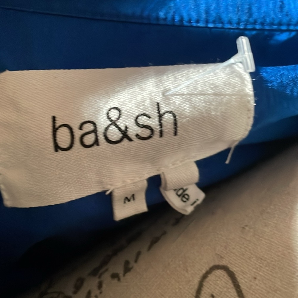 ba&sh Blue Button Down Shirt - Picture 3 of 5